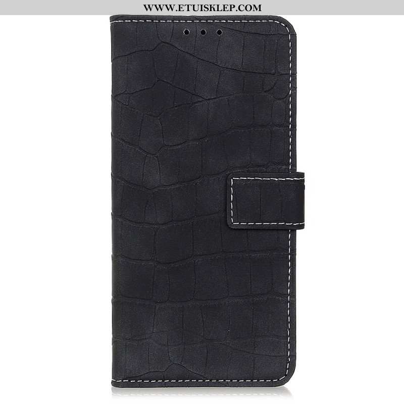 Etui Folio do Samsung Galaxy M33 5G Efekt Skóry Krokodyla